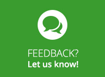 FEEDBACK? Let us know!