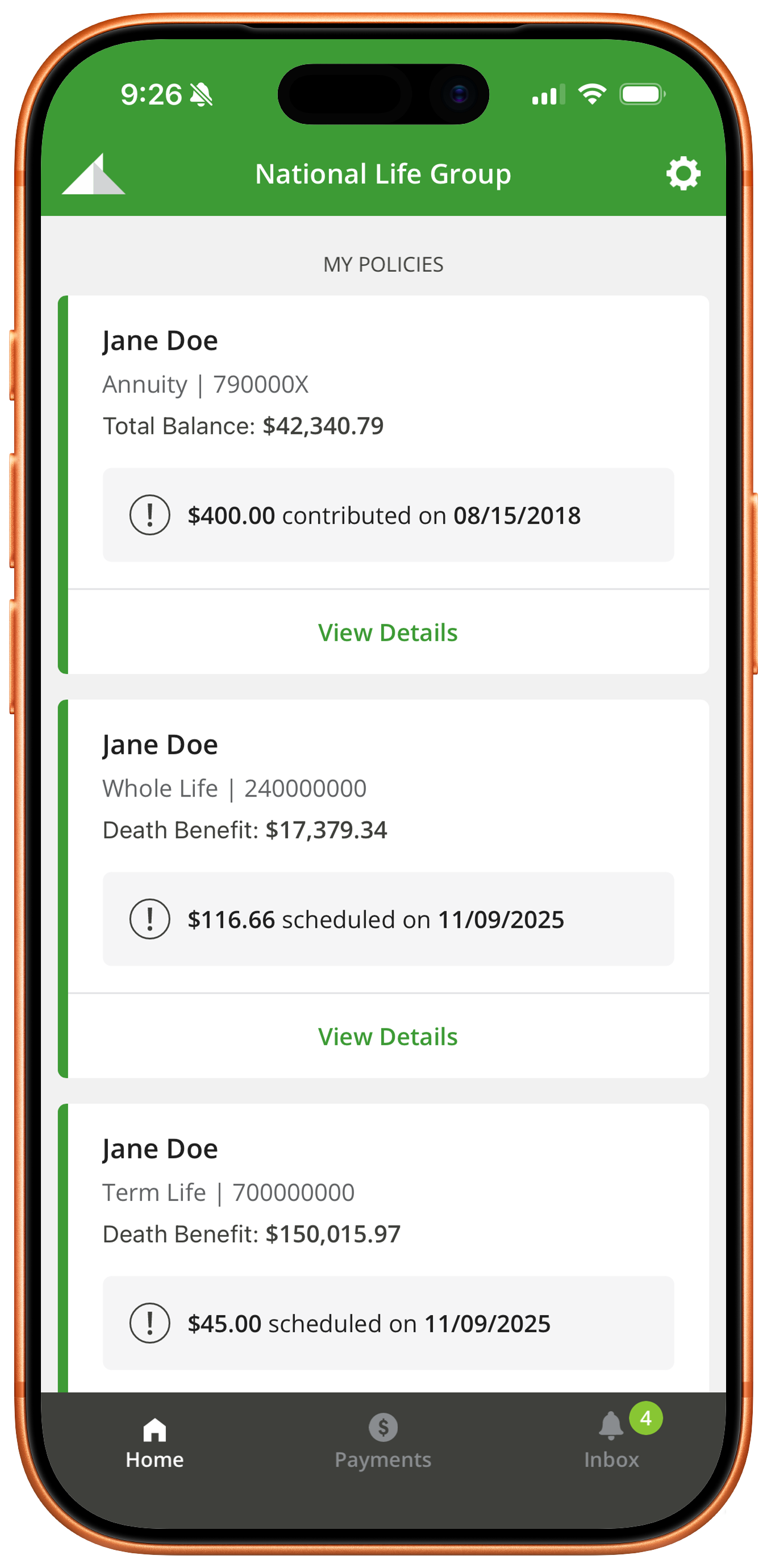 image of National Life Group Wins 2025 Best Insurance Mobile Application Mobile WebAward for National Life Mobile App